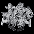 thumbnail image 4 of 100PCS Plastic Bulldog Clips, Utility Paper Clips, Hinge Clips for Home, Office Use Clear, 4 of 7