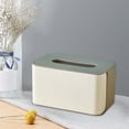 thumbnail image 4 of Tissue Box Cover, Toilet Paper Holder, Plastic Material, Decorative Storage Box, for Living Room Desktop, Bathroom, or Kitchen, Gray, by FAJHHA, 4 of 8