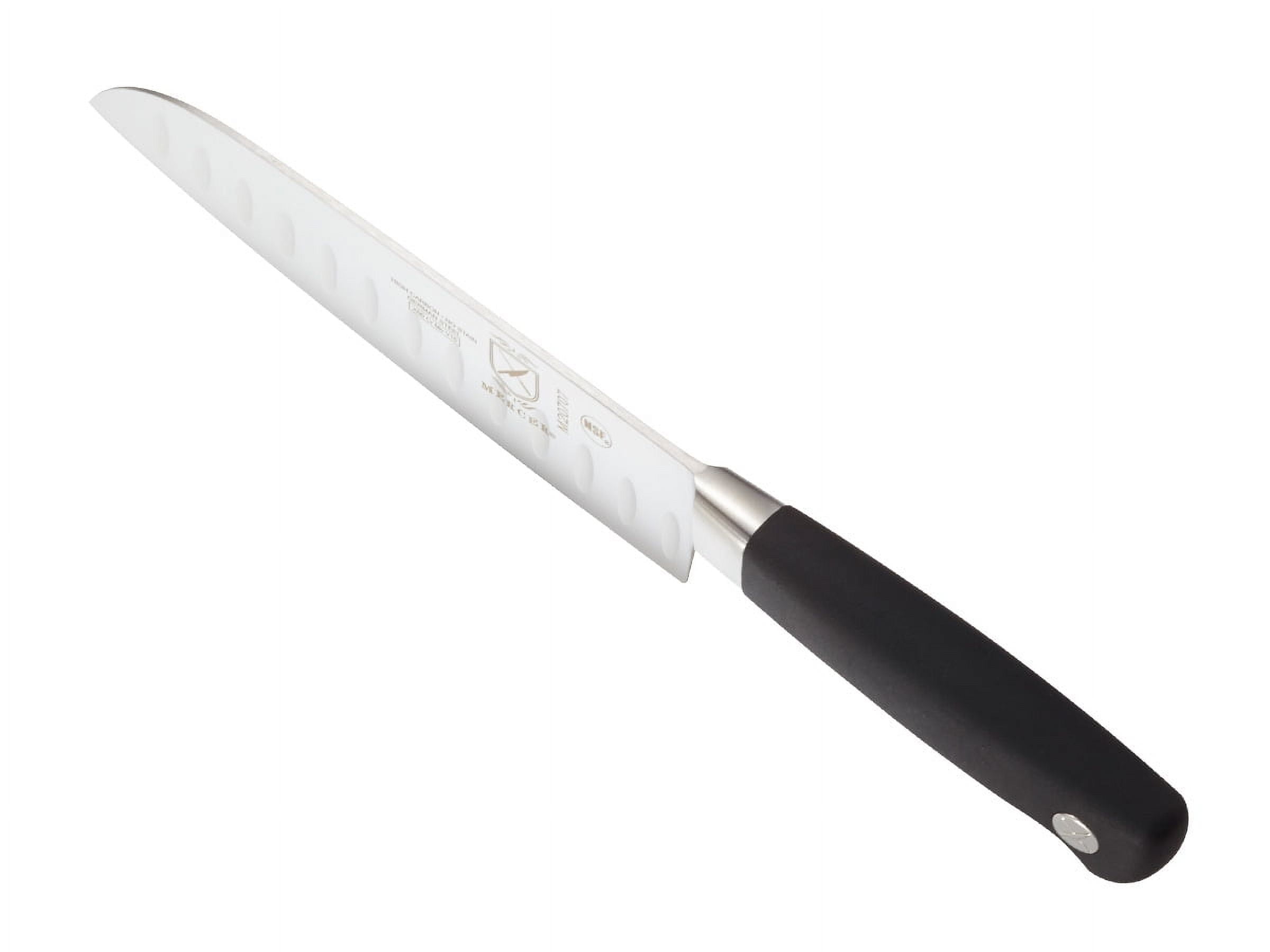 Mercer Culinary Genesis 7" Steel Santoku Knife, Black