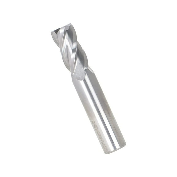 5/8 Inch Carbide End Mill 1-1/4 Inch Cutting Length 3-1/2 Inch Full Length 5/8 Inch Shank Diameter Suitable for Aluminum Cutting Non-Ferrous Metals Up Cutting 1 Pcs