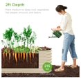 thumbnail image 2 of 8x2x2ft Metal Raised Garden Bed, Oval Outdoor Deep Root Planter Box for Vegetables, w/ 4 Support Bars, 215 Gal Capacity - Beige, 2 of 7