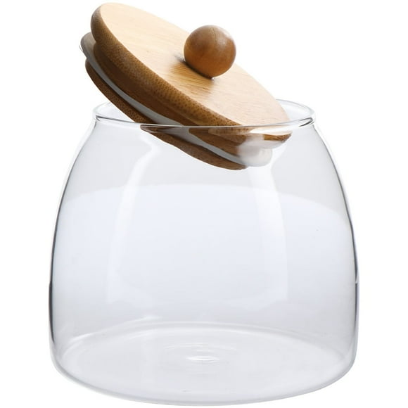 Candy Jar Storage Canister Sealing Tea Container Flour Food Containers with Lids Glass