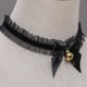 thumbnail image 4 of Gargantilla de encaje con campana, dulce y linda gargantilla, collares, pulsera con correa de muñeca para mujer, sexy, 4 of 5