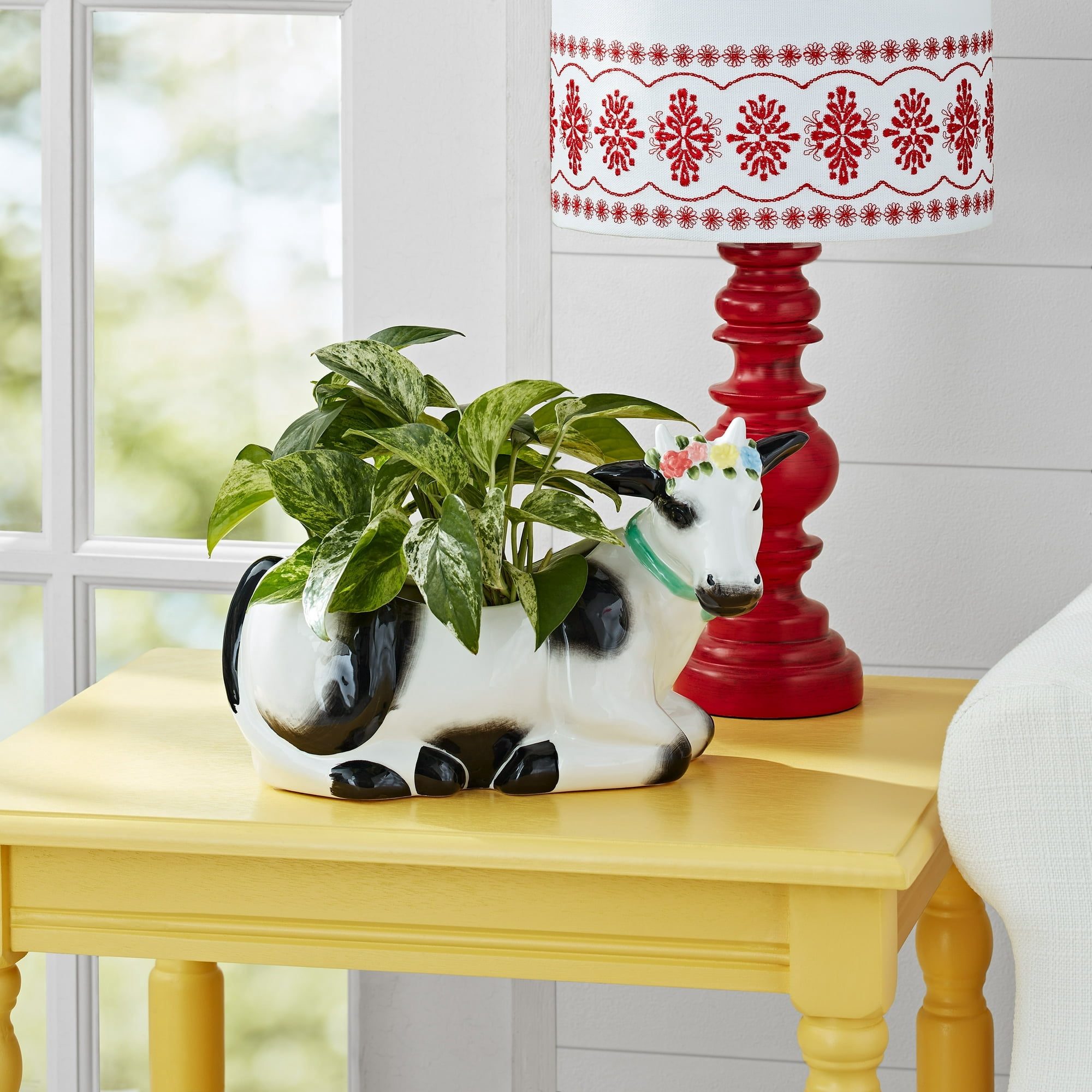 The Pioneer Woman Black and White Cow&nbsp;Ceramic