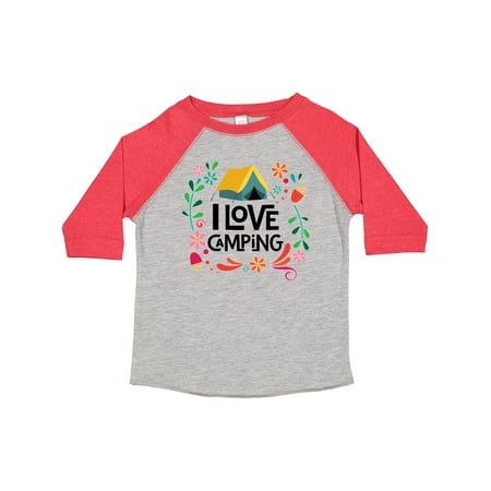 

Inktastic I Love Camping Gift Toddler Toddler Girl T-Shirt