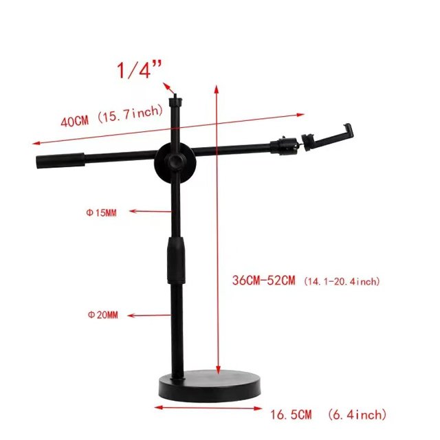 Soporte de techo para teléfono móvil, estante de escritorio multifuncional con movimiento rápido de la mano, grabación de audio y video, luz de relleno para fotos