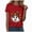 Red, variant on TOWED22 Womens Halloween Shirts Tshirts Spooky Season Ghost Vintage Graphic Tees Funny Crewneck Short Sleeve Tops(Green,XL)