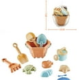 thumbnail image 2 of Beach Sand Set With Mesh Bag, Bucket, Car, Shovels, Rakes, Watering Can, Molds For Kids Summer Outdoor Beach Fun, 2 of 4
