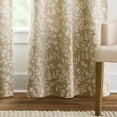 thumbnail image 3 of Martha Stewart Amelia Blackout 37"W x 84"L Indoor Curtain Panel, Set of 2, Linen, Recycled Polyester, Cotton, Adult, 3 of 6