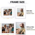 thumbnail image 6 of decorUhome 11x14 Matted to 8x10 Picture Frame, Photo Frame for Gallery Wall or Tabletop Display, White, 6 of 9