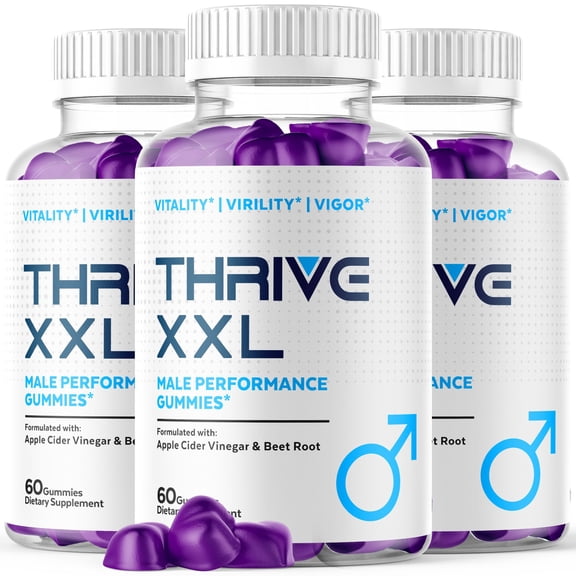 Thrive XXL Gummies Advanced Formula All Natural Vitamin Supplement ThriveXXL 180 Gummies