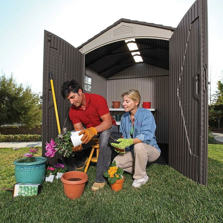 Lifetime outdoor online storage shed