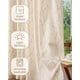 thumbnail image 5 of Cortinas bordadas Jinchan, 213 cm de longitud, 2 paneles, 5 of 8