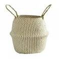 thumbnail image 1 of AMERTEER  Foldable Receiving Baskets in Europe and America Creative Straw Weaving Receiving Baskets for Environmental Protection Household 7.48”*8.66”*7.87”, 1 of 8