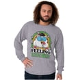 thumbnail image 5 of St Paddys Feeling Lucky Tootsie Owl Long Sleeve TShirt Men Women Brisco Brands S, 5 of 6