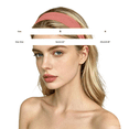 thumbnail image 4 of Certgust Pink Fascinators for Women Wide Headbands for Women 6 Pack Elastic Stretchy Sweatbands Soft Sports Thin Headband Fashion Headbands for Women, 4 of 5
