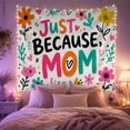 thumbnail image 2 of Phrase Just Because With Word Just Written Stroke, Mystical Fantasy for Space Lovers, Galaxy Room Decor, Valentine's Day Gift, Tapestry Wall Hanging for Bedroom and Dorm, 2 of 7