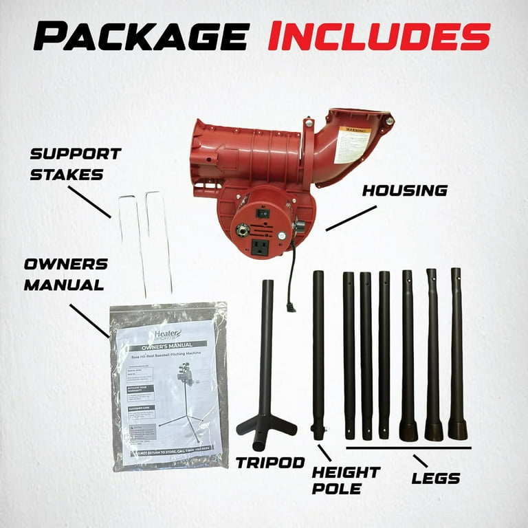 Heater Sports Power Alley Lite 360 Baseball Pitching Machine