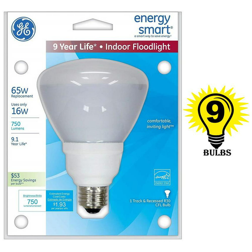 GE Lighting 47478 Energy Smart CFL 15-Watt (65-watt replacement) R30