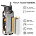 thumbnail image 2 of 32oz Halloween Travel Mug with Lid and Straw – Stainless Steel Insulated Tumbler with Handle – Cute Ghost Pumpkin Witch Design – Fall Coffee Cup Gift for Her Him, 2 of 5