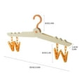 thumbnail image 2 of Folding Clothes Hanger Portable Travel Multi Functional Plastic Clothes Hanger, 2 of 2