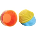 thumbnail image 5 of BakeBaking Mini molde para muffins - Moldes reutilizables de silicona para cupcakes de 7 cm, paquete de 24 - Juego de moldes para pasteles de trufa antiadherentes (color aleatorio), 5 of 5