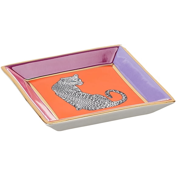 Jonathan Adler Safari Square Porcelain Tray, One Size, Multi