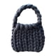 thumbnail image 2 of Bolso de crochet para mujer, bolso de mano informal, ligero, para compras, cartera de mano, hecho a mano negro, 2 of 9