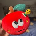 thumbnail image 4 of Cute Apple Worm Plush Keychain,Pull-Out Soft Fruit Bag Charm for Valentine鈥橲 Gift,Hidden Surprise Compartment,Detachable Caterpillar Ornament for Backpacks Keychains,Apple Keychain Decorations, 4 of 9