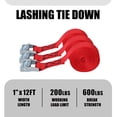 thumbnail image 3 of  Lashing Tie Down Strap Cam Buckle Tie Down up to 600 lb, 6PK, 1" x 12FT, 3 of 6