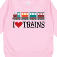 thumbnail image 3 of Inktastic I Love Trains Toddler Sweatshirt, 3 of 4