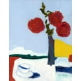 thumbnail image 2 of Bragg, Janel 12x14 White Modern Wood Framed Museum Art Print Titled - Rose and Teacup, 2 of 4