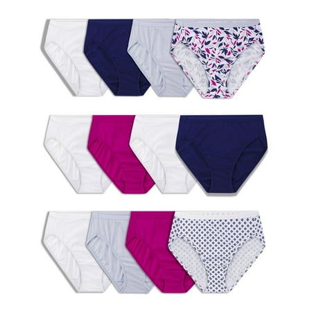 

Fruit of the Loom Women s Cotton Assorted Hi-Cut Underwear 12 Pack