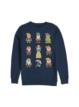 Snow White and The Seven Dwarfs Men's Xmas Heigh HO Sweatshirt Blue