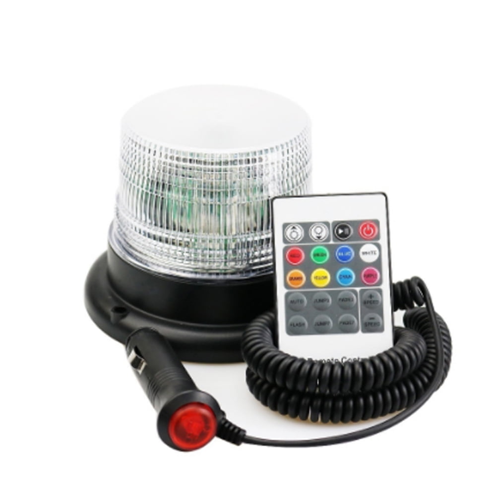7 Colors RGB LED Warning Beacon Truck Car Vehicle Emergency