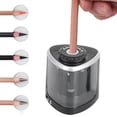 thumbnail image 1 of Pencil Sharpener, Black Automatic Charging Pencil Sharpener, for Student Office, 1 of 7