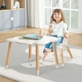 thumbnail image 2 of Costway 6-in-1 Convertible Wooden Baby Highchair Infant Feeding Chair with Removable Tray Beige, 2 of 8