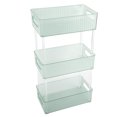 thumbnail image 3 of Acrylic Bathroom Storage Rack 3 Tiers Bathroom Counter Organizer Countertop Storage Cosmetic Storage Box for Makeup Cosmetic Perfume Dark Green, 3 of 5