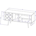 thumbnail image 4 of Manhattan Comfort Utopia 4 Bottle Wine Rack Sideboard Buffet Stand with 3 Drawers and 2 Shelves in Off White and Maple Cream, 4 of 5