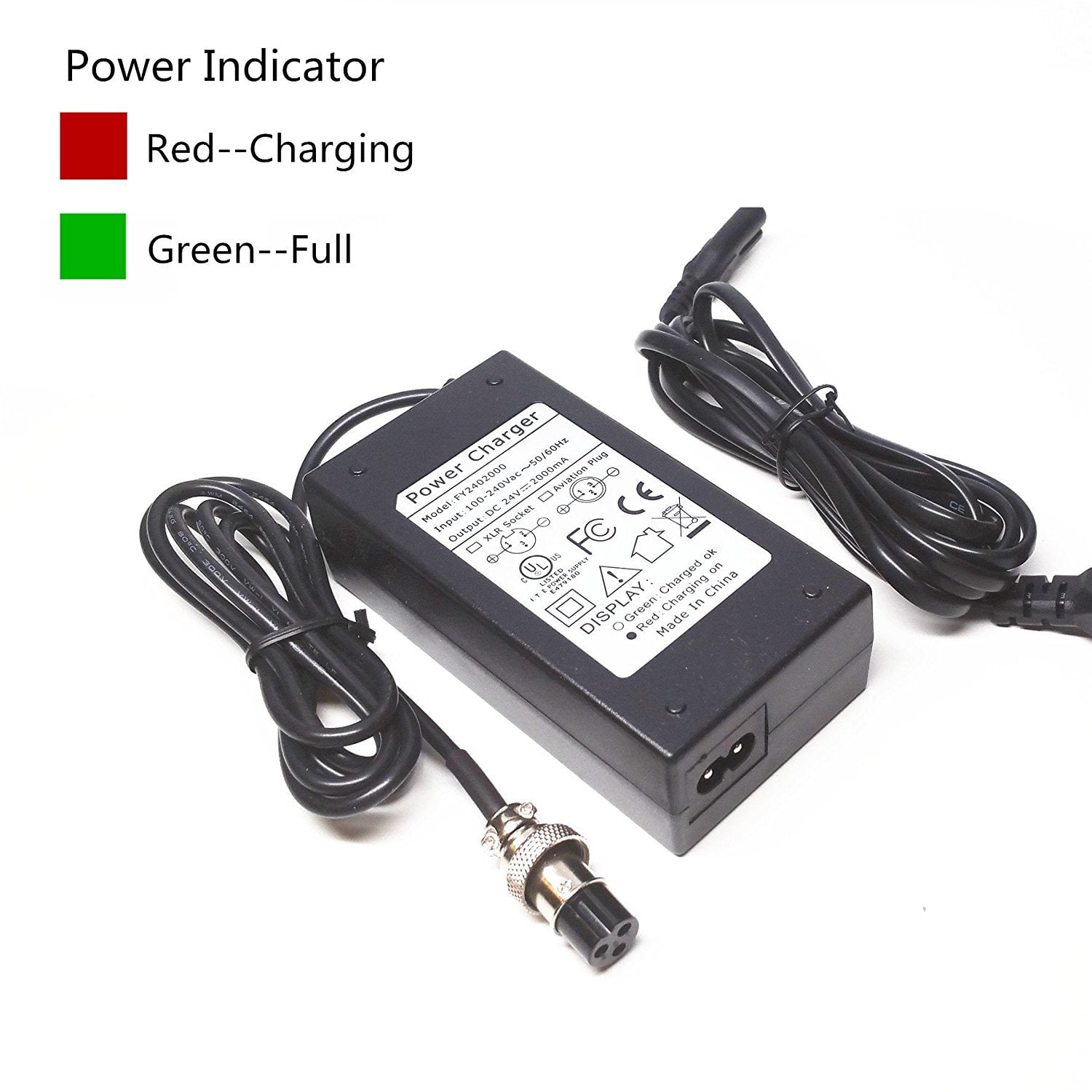 36V 1.5A Electric Scooter Battery Charger For Razor MX500 MX650 Dirt Rocket Bike 