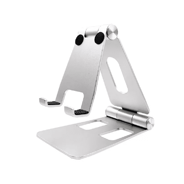 "Aluminio Soporte Base Para Tableta Y Celulares De Escritorio plata "