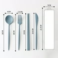 thumbnail image 5 of Hloma 4Pcs/Set Flatware Sets Creative with Case Plastic Portable Spoon Fork Sets for Kitchen, 5 of 8