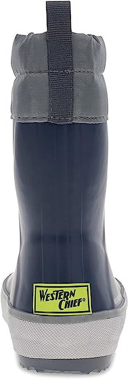 Western Chief Unisex Kids Waterproof Mid-Calf Rain Boots, Blue, Size 5