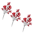 thumbnail image 2 of Ramo de flores de seda artificiales con flores de ciruelo y paniculata | Centro de mesa floral artificial realista con tallos flexibles, 2 of 6