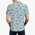 thumbnail image 4 of Balery Dachshund Dog Printed Men’s Short Sleeve Polo Shirt, Midweight Men's Shirt,Golf Polo shirts -Large, 4 of 9