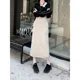 thumbnail image 5 of 2024 Nueva Falda A-Line De Cintura Alta Con Abertura Lateral Para Mujer De Otoño Vestido Casual Versátil De Longitud Media, 5 of 5