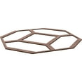 thumbnail image 6 of 33"W x 33"H x 3/8"T Extra Large Cameron Decorative Fretwork Wood Ceiling Panels, Walnut, 6 of 10