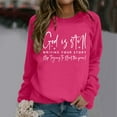 thumbnail image 4 of God Is Still Writing Your Story Sweatshirts for Women 2025 Long Sleeve Crewneck Christian Sweatshirt Pullover Tops, 4 of 5