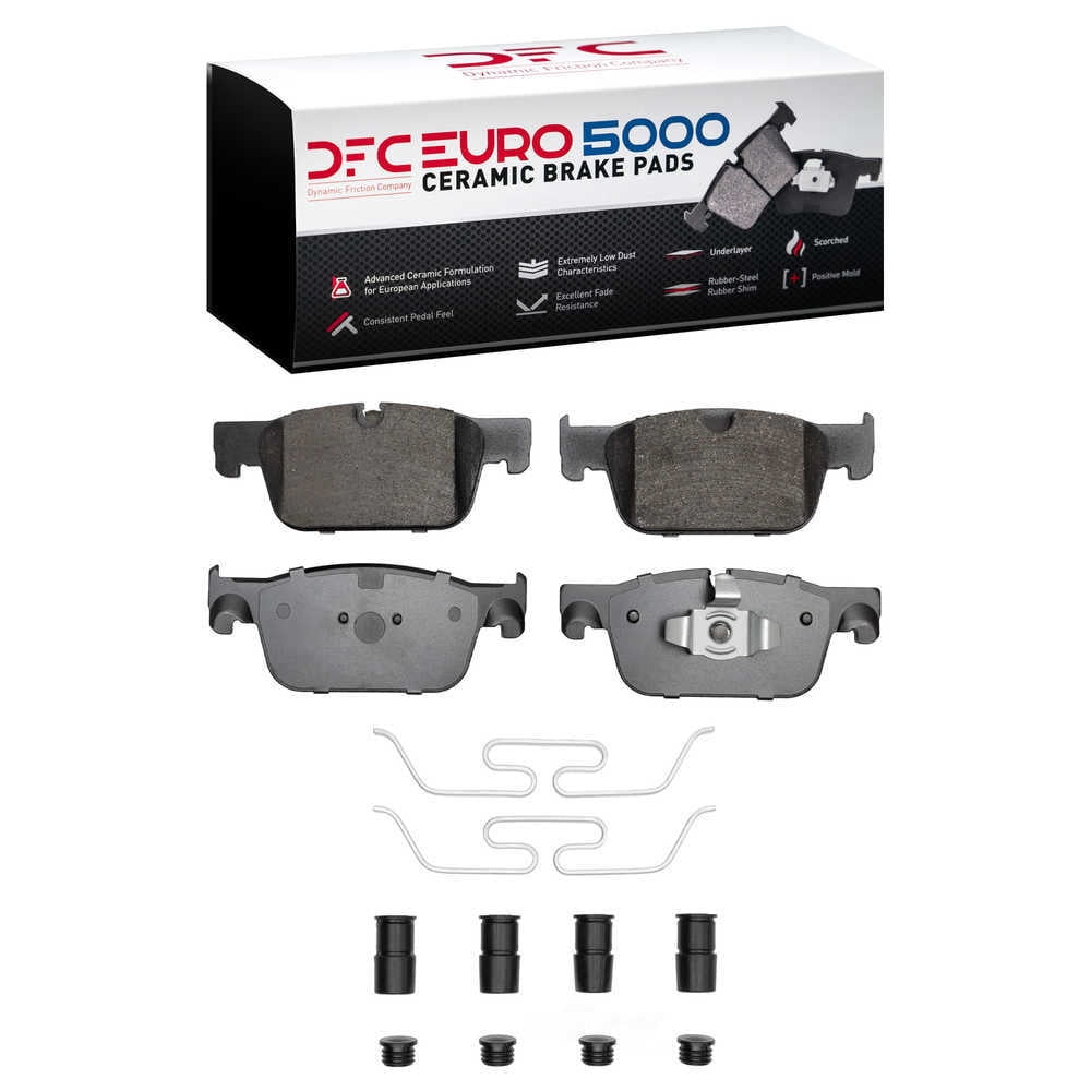 Dynamic Friction Company 1600-1924-01 DFC EURO 5000 Ceramic Brake Pads and Hardware Kit