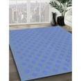thumbnail image 3 of Ahgly Company Machine Washable Indoor Rectangle Transitional Sky Blue Area Rugs, 8' x 12', 3 of 7